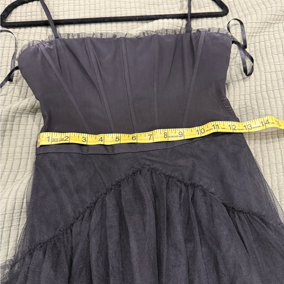 BCBGMAXAZRIA Corset Tulle Gown in Black - Picture 5 of 5